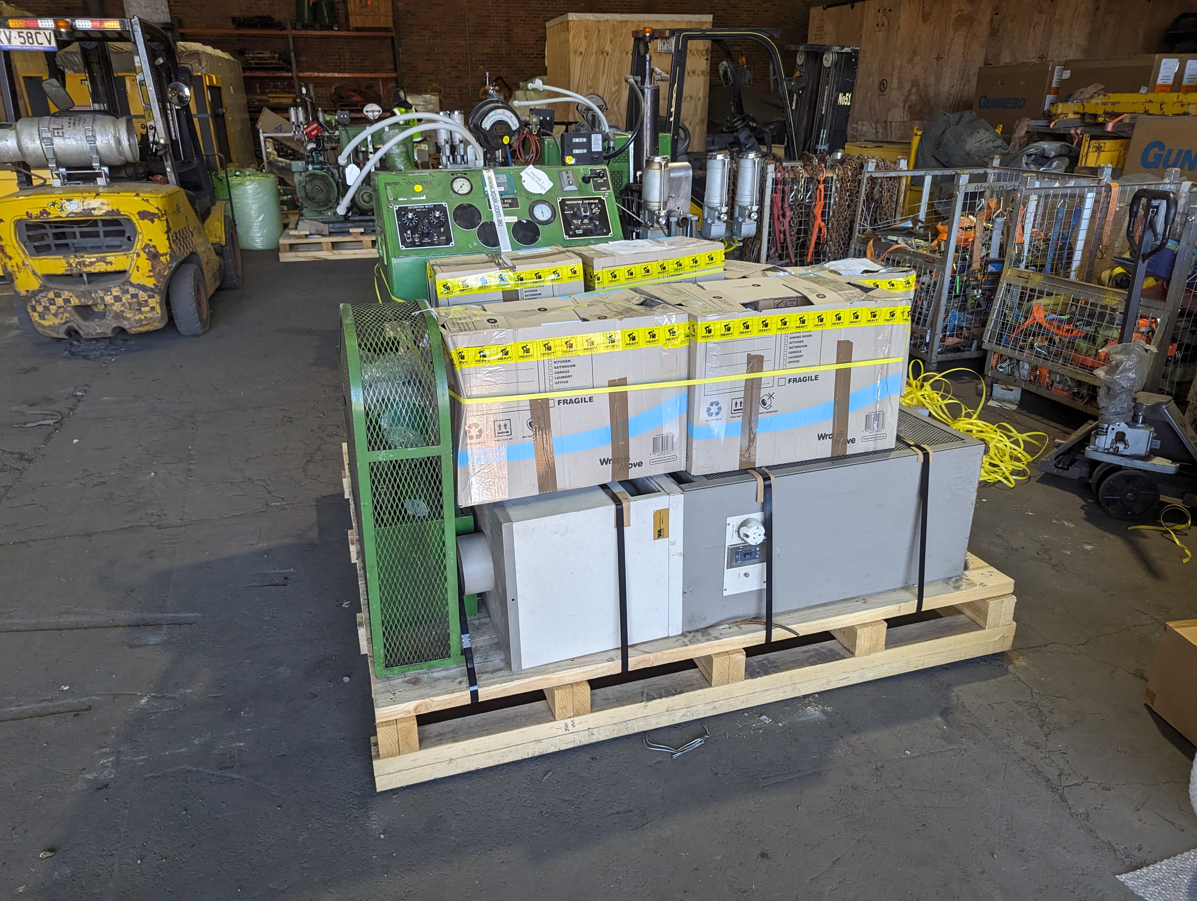 goods stacked on pallet