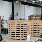 On-site crating for  manufacturing equipment