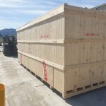 Heavy-duty timber crate for international shippin